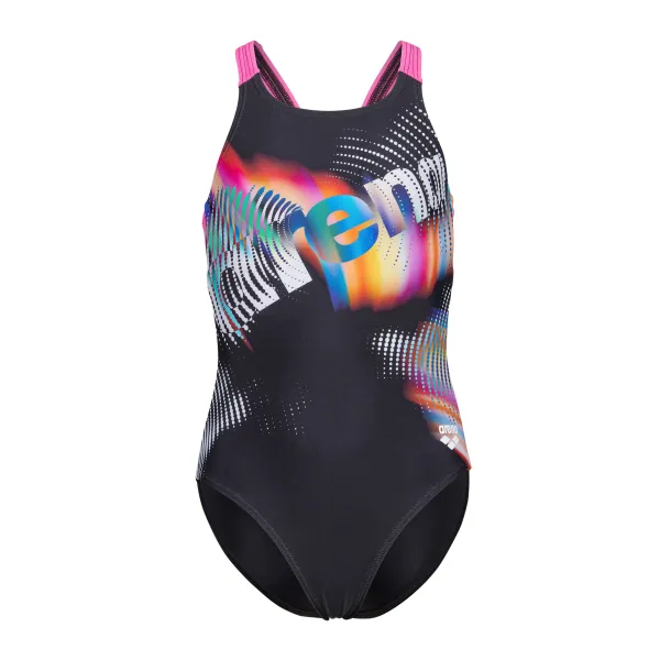 Дитячий купальник Arena LIT LOGO SWIMSUIT V BACK L