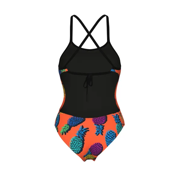 Жіночий купальник Arena PINEAPPLES SWIMSUIT TIE BACK