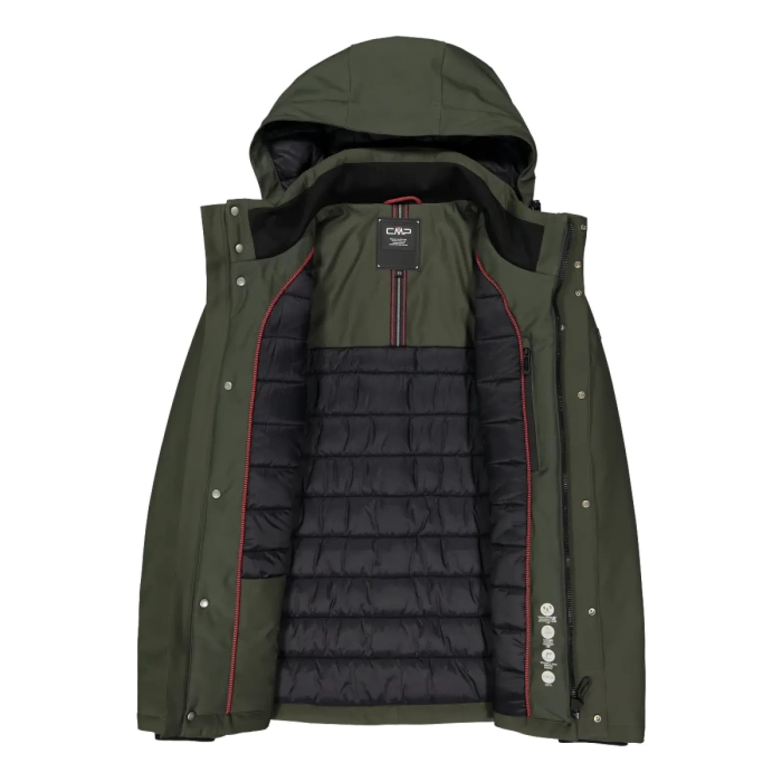 Чоловіча куртка CMP JACKET SNAPS HOOD FEEL WARM