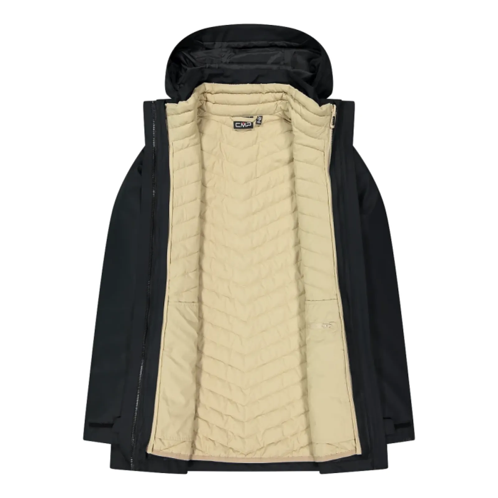 Жіноча куртка CMP LONG JACKET ZIP HOOD DETACHABL