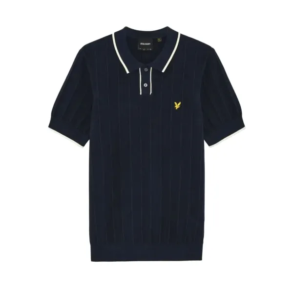 Чоловіче поло Lyle & Scott TIPPED PIQUE KNITTED POLO