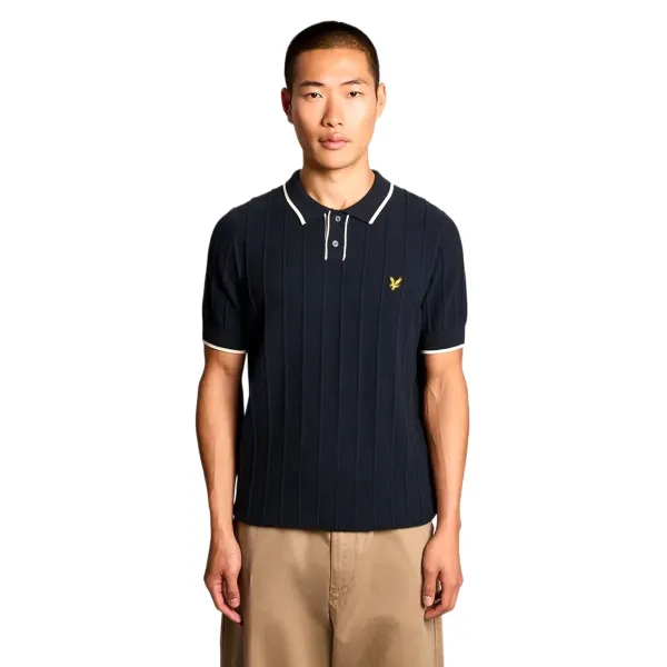 Чоловіче поло Lyle & Scott TIPPED PIQUE KNITTED POLO