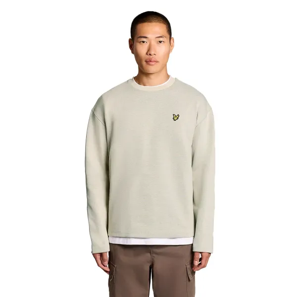 Чоловічий реглан Lyle & Scott RAISED JACQUARD CREW NECK SWEA