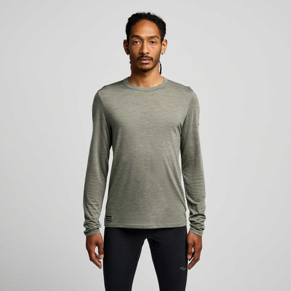 Чоловічий лонглів Saucony PEREGRINE MERINO LONG SLEEVE