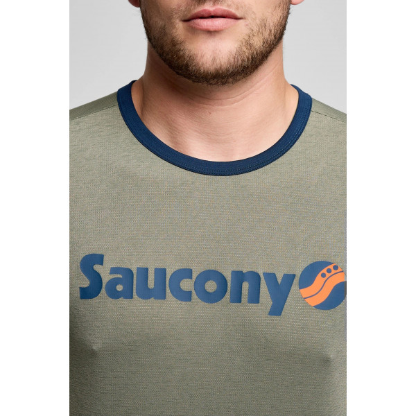 Чоловіча футболка Saucony STOPWATCH GRAPHIC SHORT SLEEVE