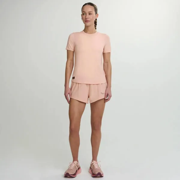 Жіноча футболка Saucony STOPWATCH SHORT SLEEVE