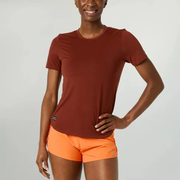 Жіноча футболка Saucony STOPWATCH SHORT SLEEVE