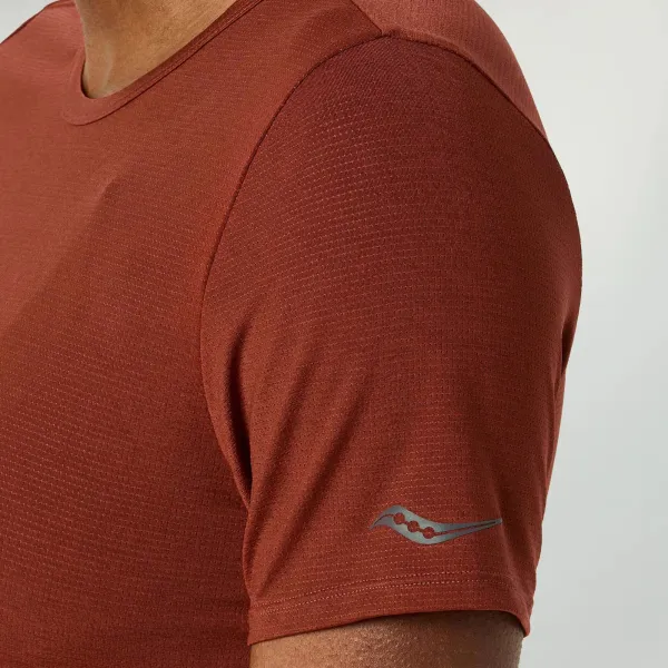 Жіноча футболка Saucony STOPWATCH SHORT SLEEVE