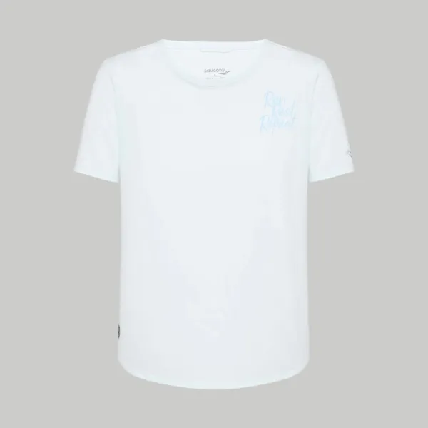 Жіноча футболка Saucony STOPWATCH GRAPHIC SHORT SLEEVE